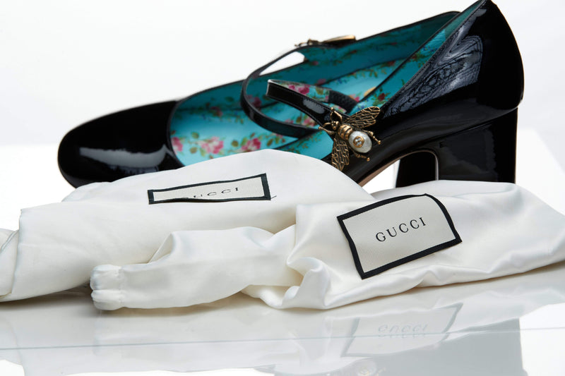 Gucci Gucci Patent Black Heels
