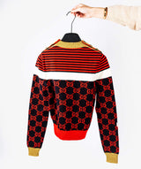 Gucci Gucci Supreme Red Navy Gold Sweater