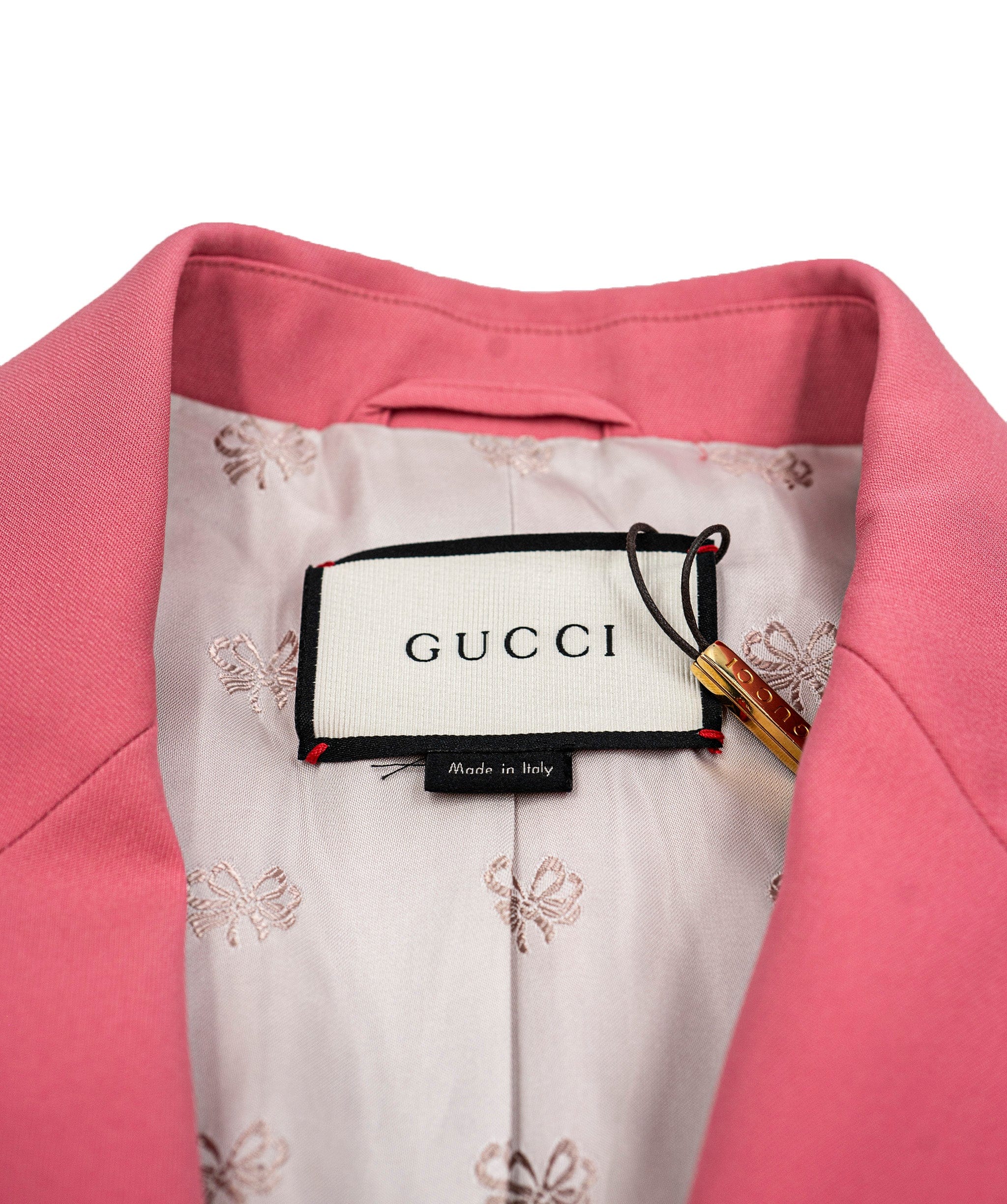 Gucci Gucci Tailored Blazer, Wool/ Silk, Pink, UK 12 ASL5060