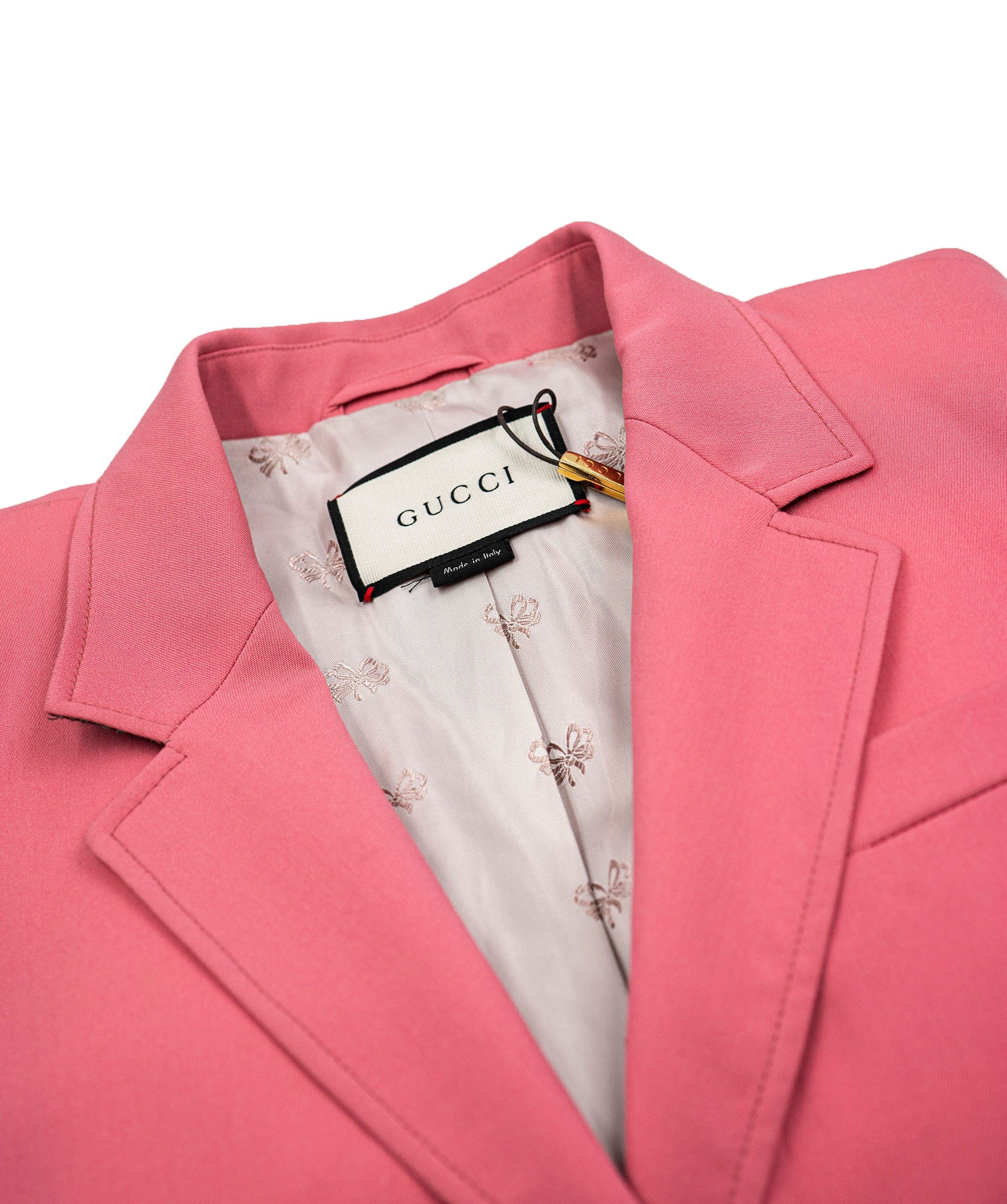 Gucci Gucci Tailored Blazer, Wool/ Silk, Pink, UK 12 ASL5060