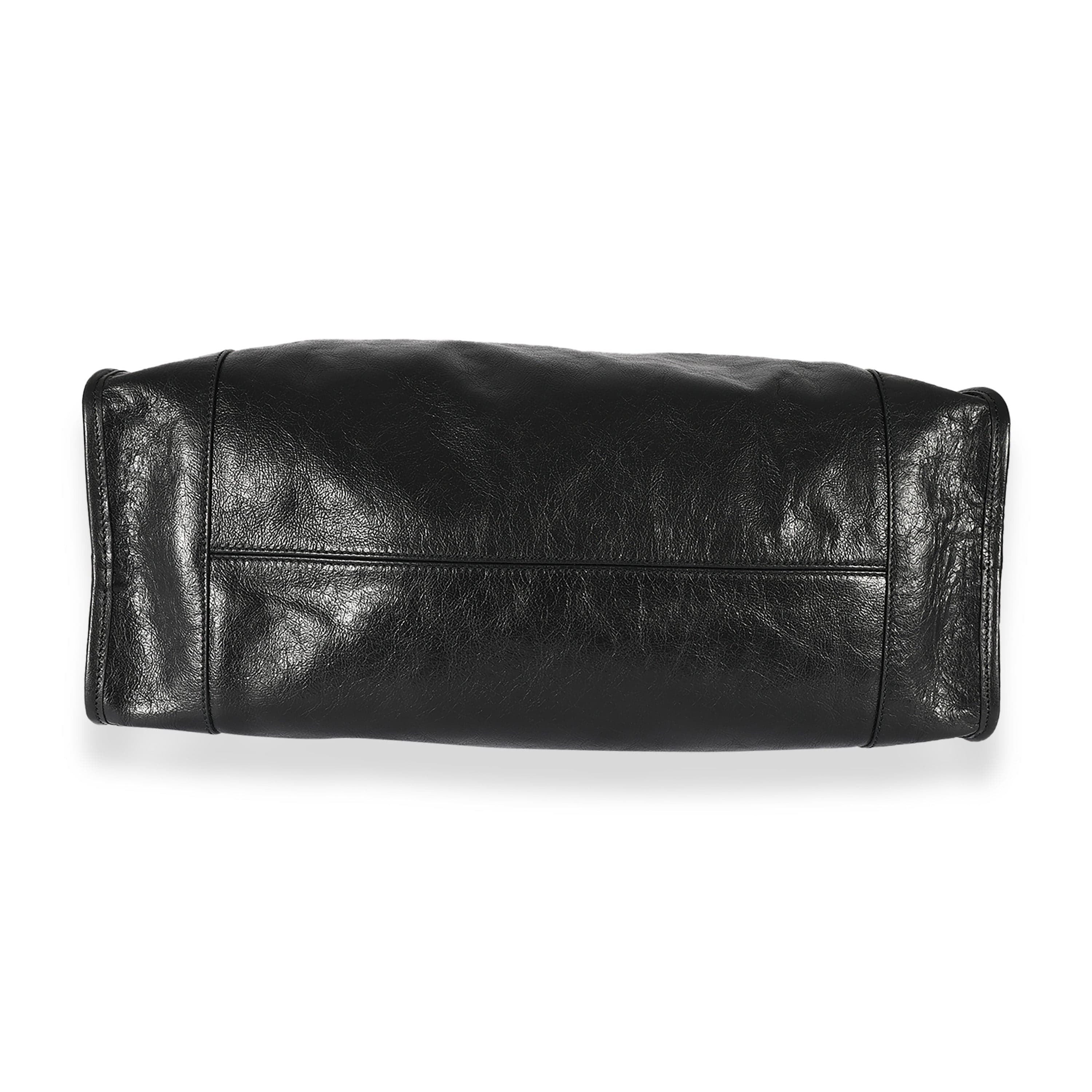 Gucci Gucci Black Leather Morpheus Weekender
