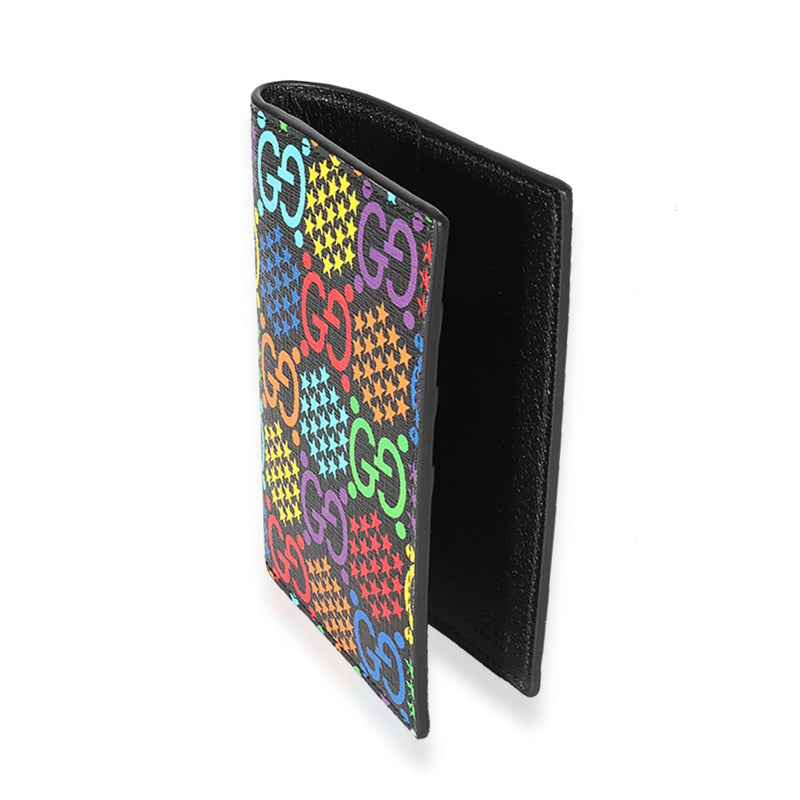 Gucci Unisex Rainbow Supreme GG Leather Psychedelic Passport