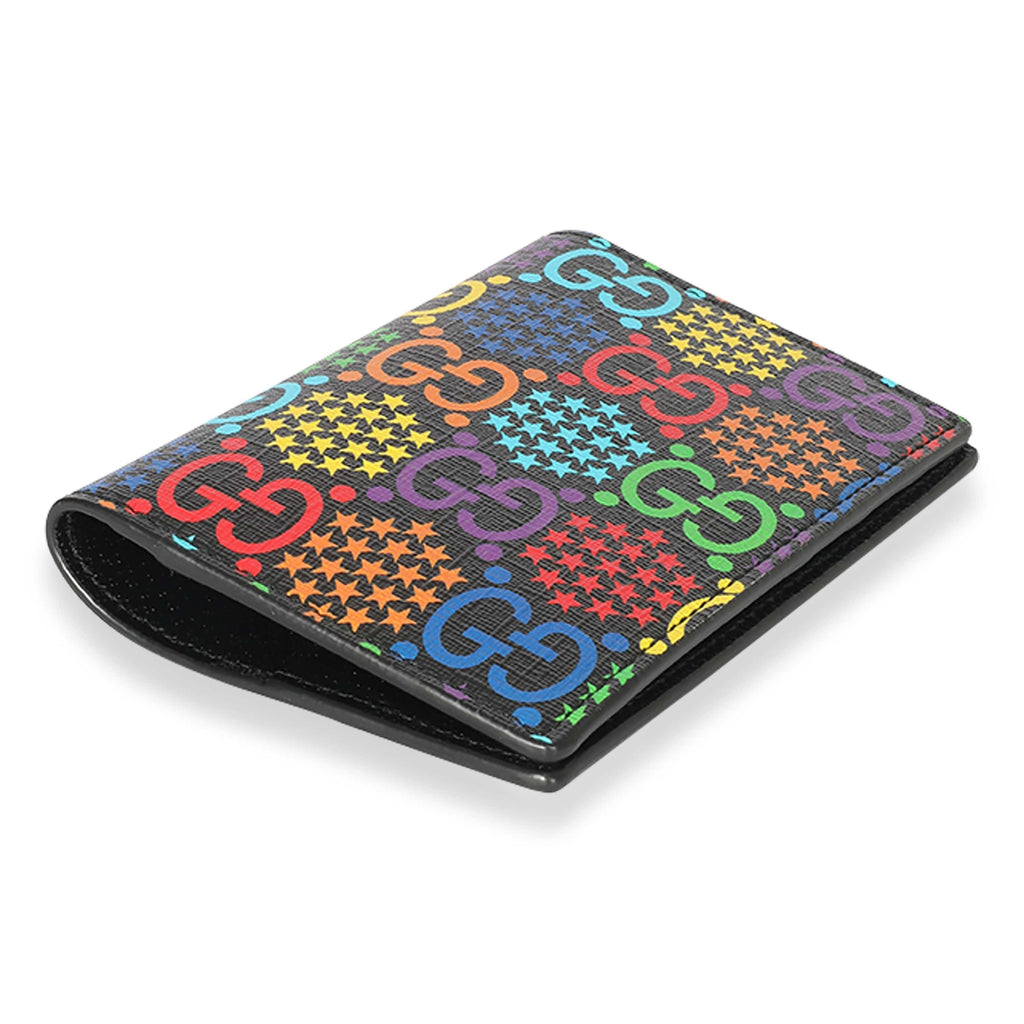 Gucci Unisex Rainbow Supreme GG Leather Psychedelic Passport