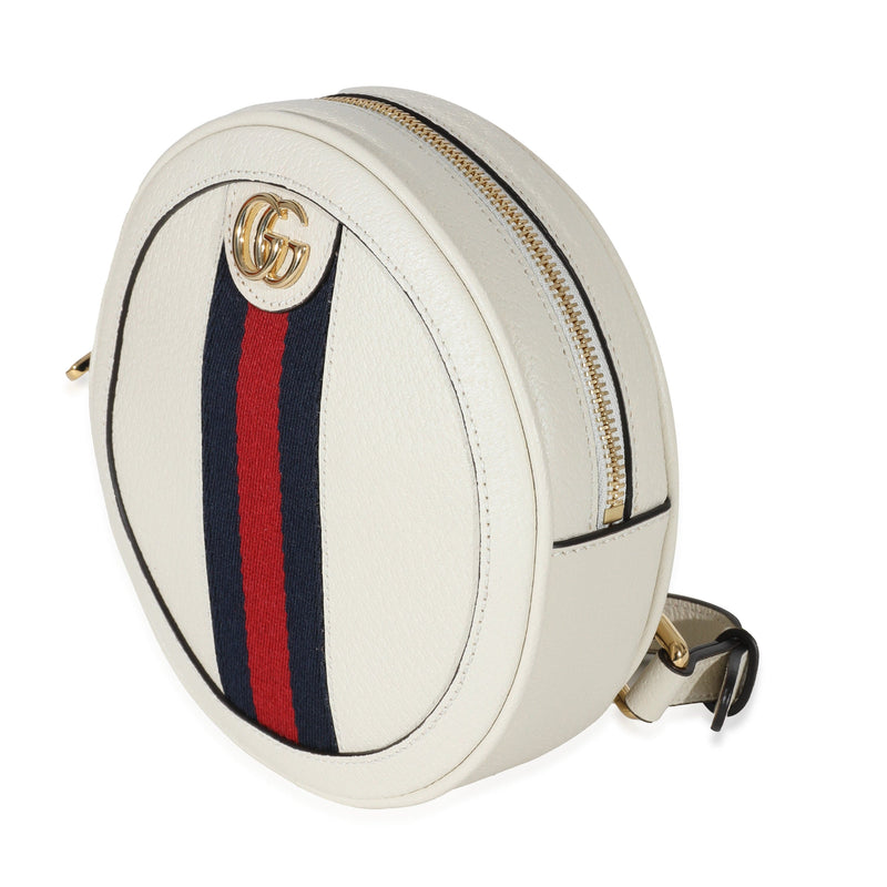Gucci Ophidia Mini Backpack White in Calfskin Leather with Gold-tone - US