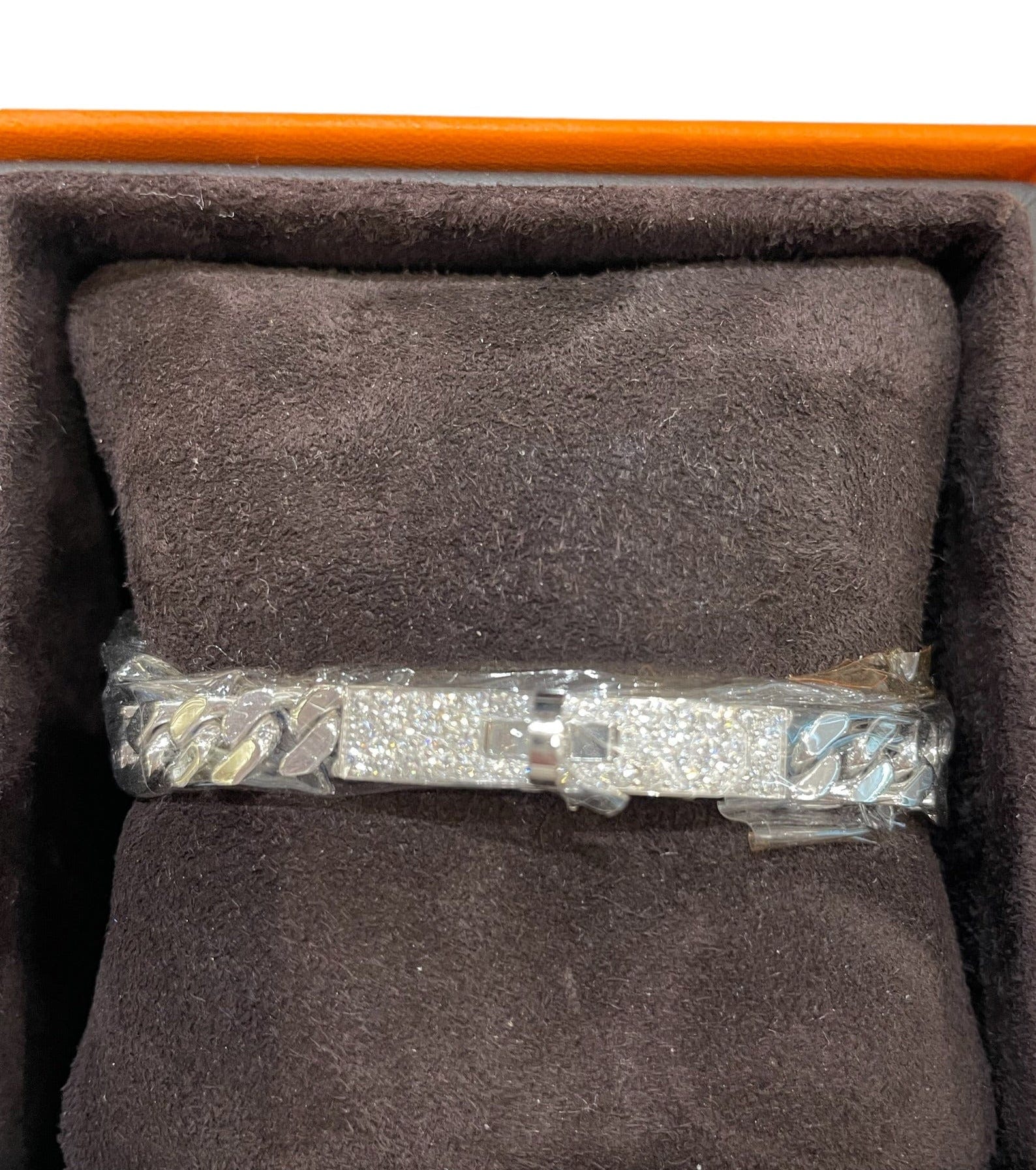 GX Hermes diamond Kelly Gourmette bracelet