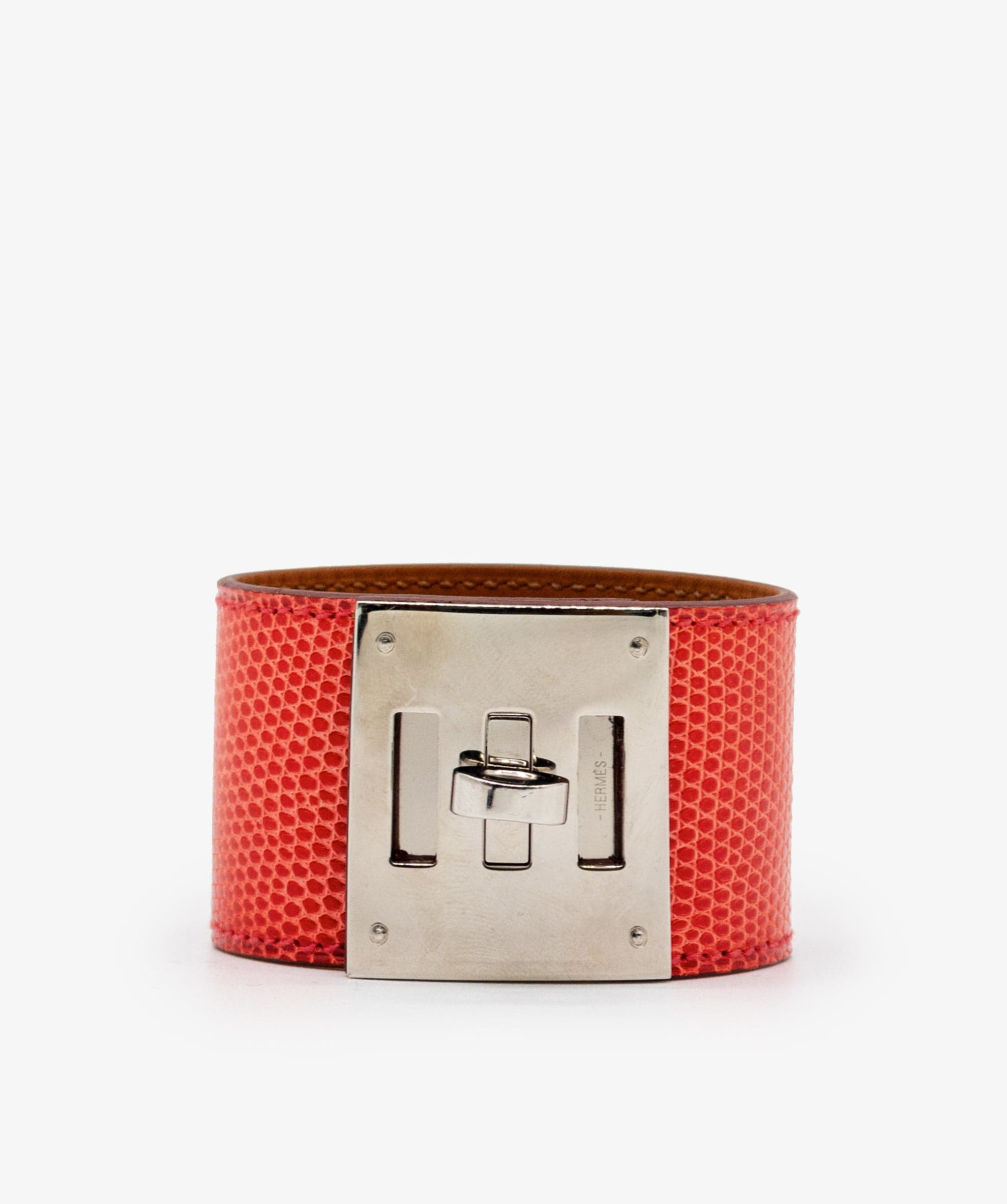 Hermès Hermes CDC Lizard Pink Bracelet RJL1287