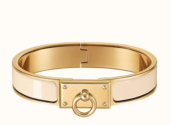 Hermès Hermes Clic Anneau Bracelet - Beige / Nacre Gold PM SKL1113