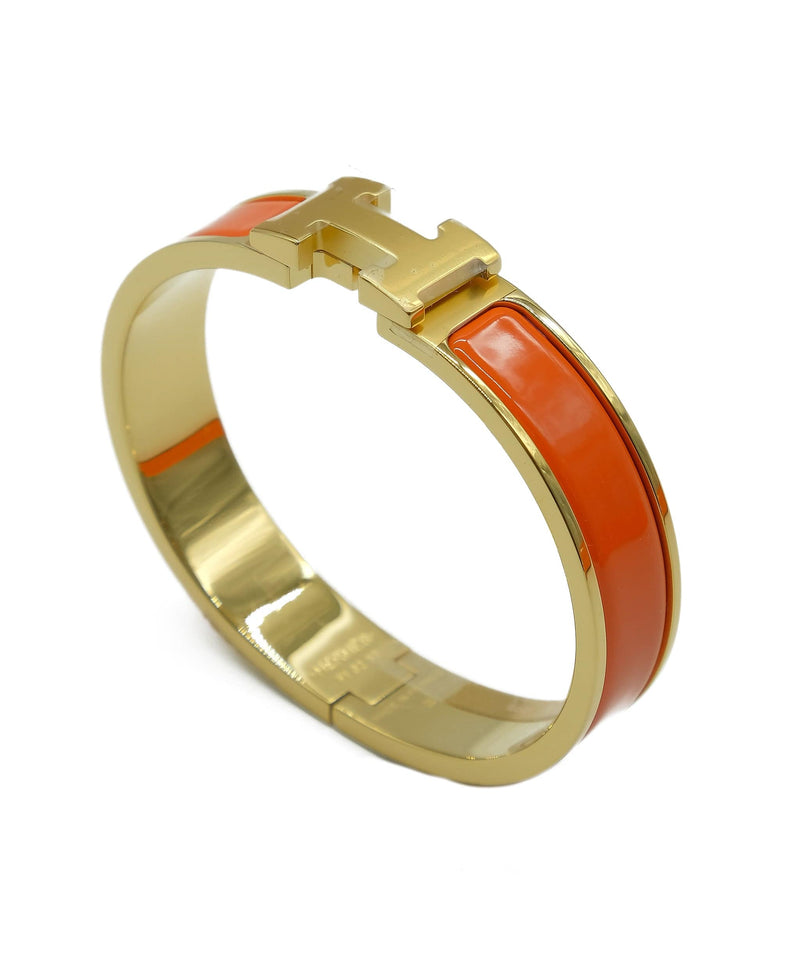 Hermès Hermès Clic Clac Gold PM Orange ASL7101