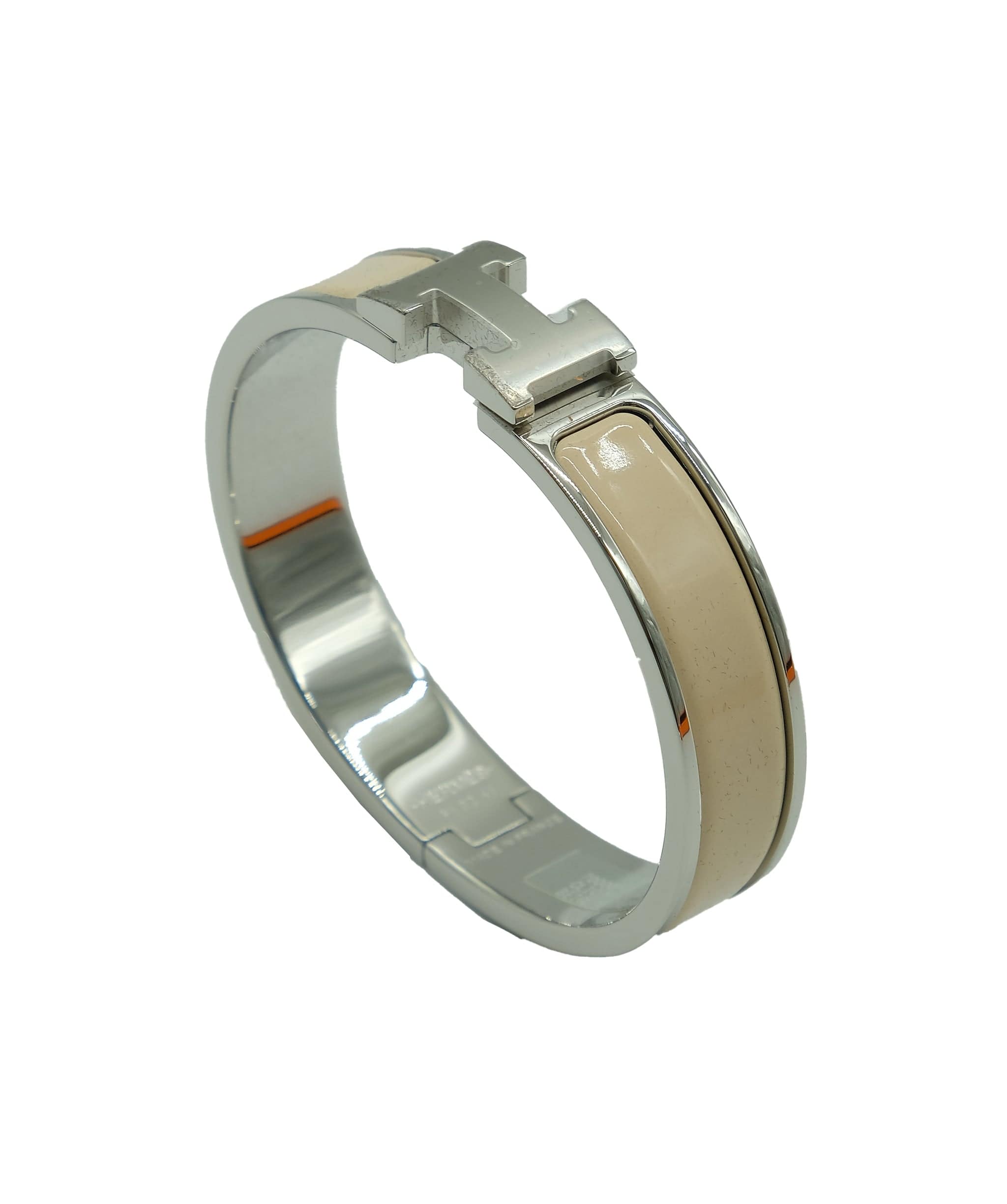 Hermès Hermès Clic Clac PM Beige Necter Silver ASL7081