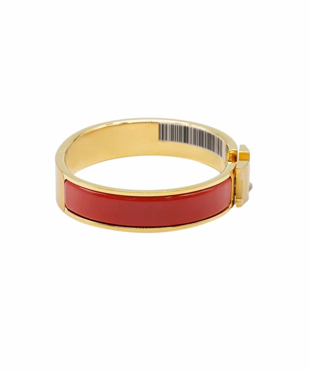 Hermès Hermes Clic H Bracelet PM Rouge Vif GHW ASL6802