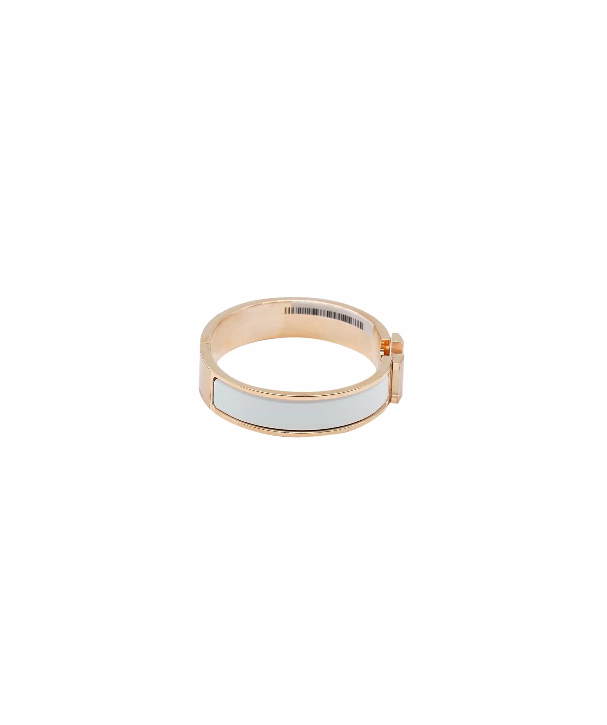 Hermès Hermes Clic H Bracelet PM White RHW ASL6807