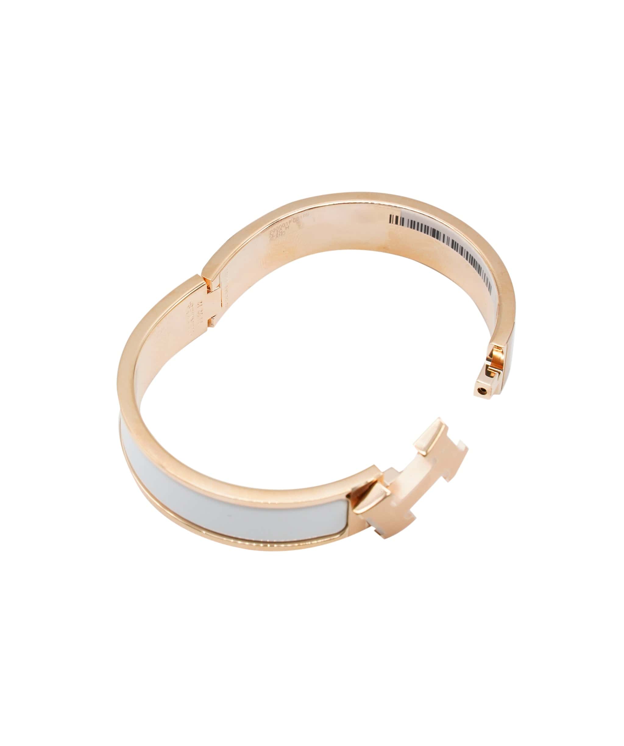 Hermès Hermes Clic H Bracelet PM White RHW ASL6807