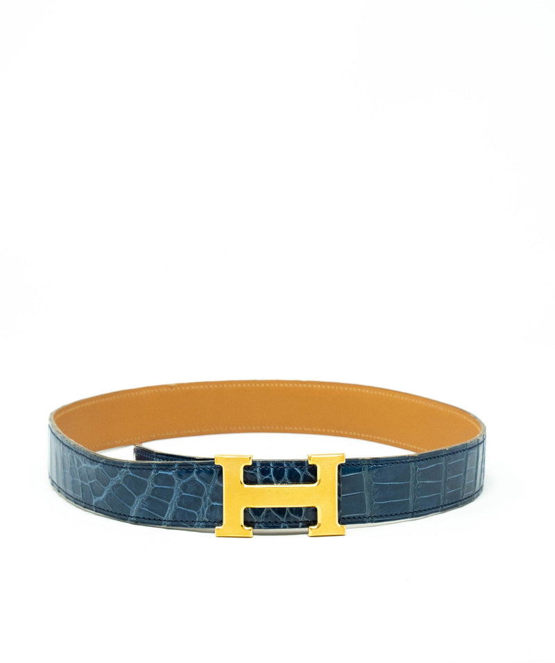 Hermès Hermes Crocodile Leather H Belt - AGL1838