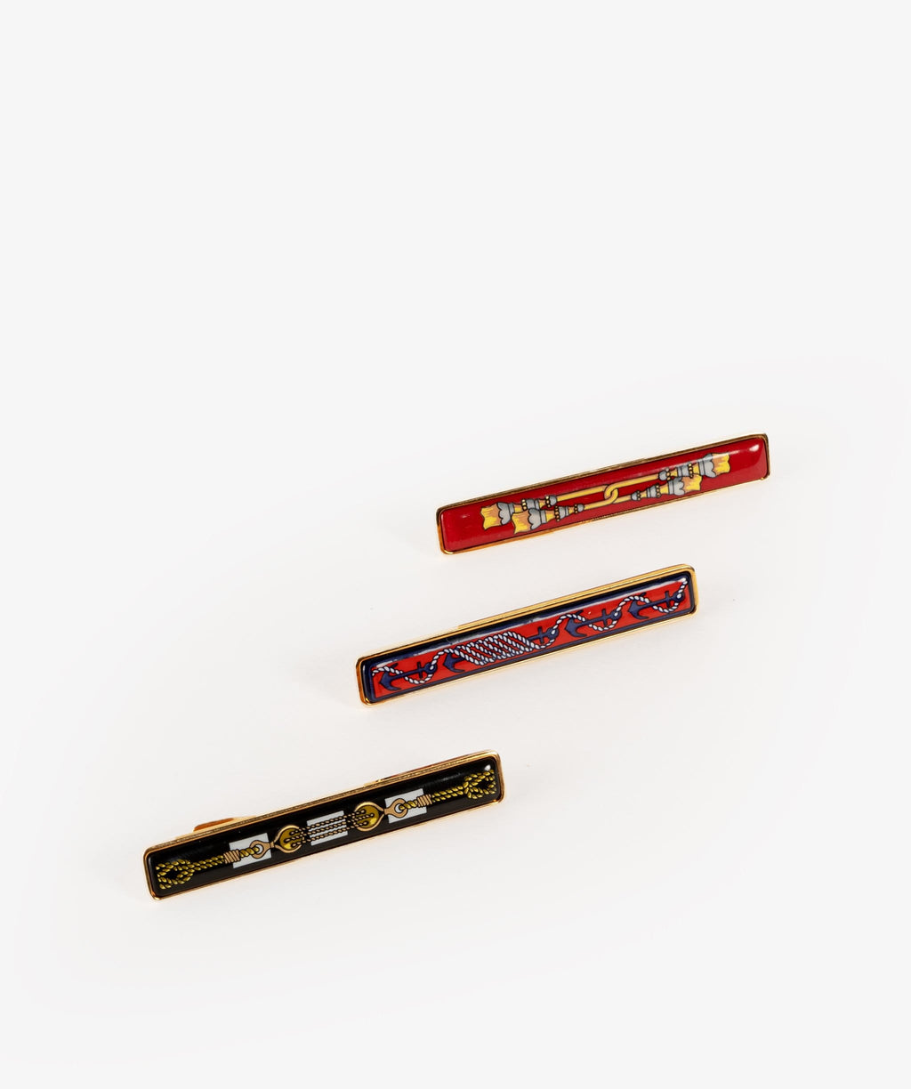 Hermes Enamel Tie Pin Set of 3 – LuxuryPromise