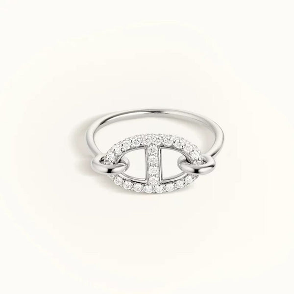 Hermes Farandole Ring Diamonds White Gold SKC1181 – LuxuryPromise