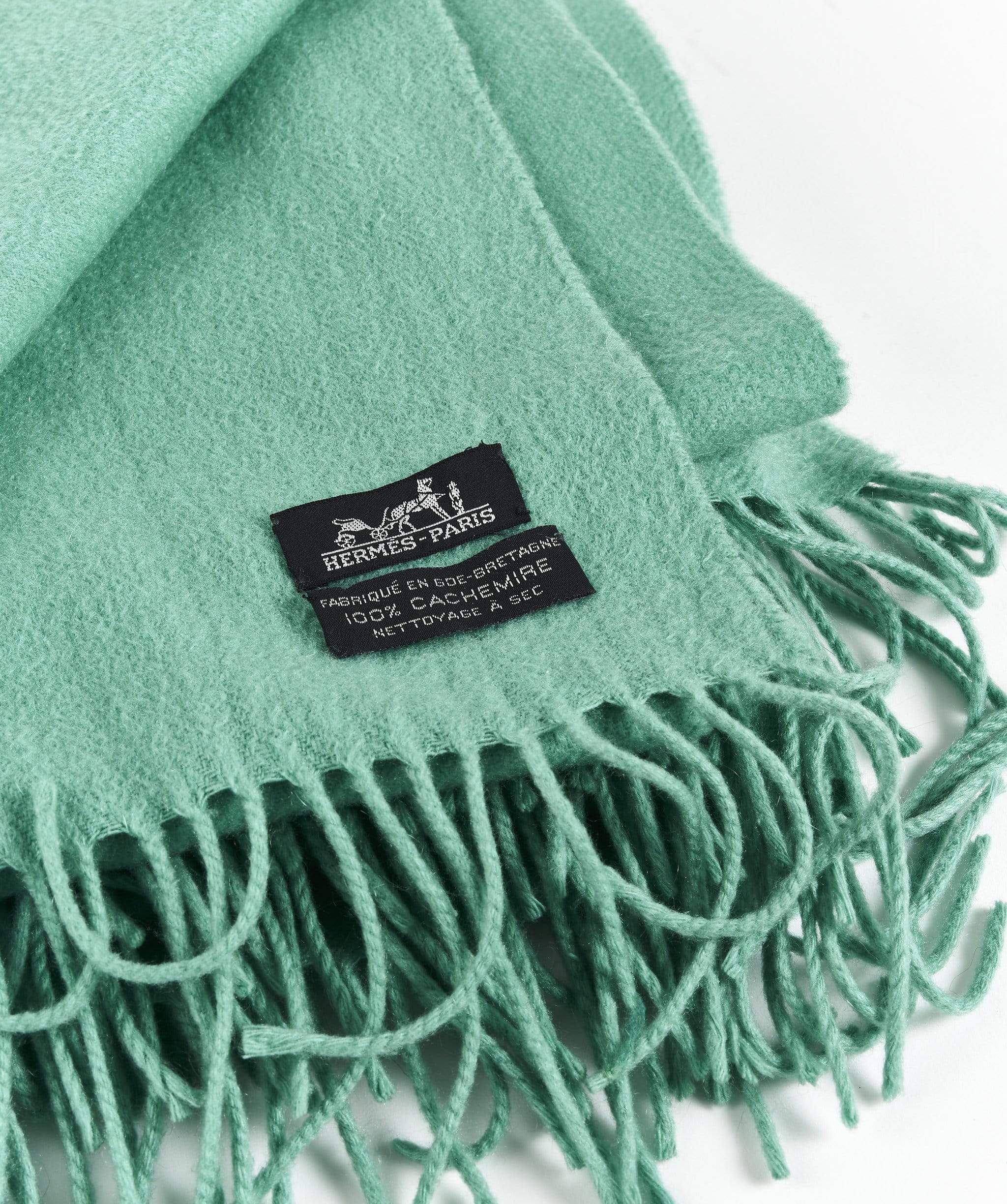 Hermès Hermès Green Cashmere Shawl