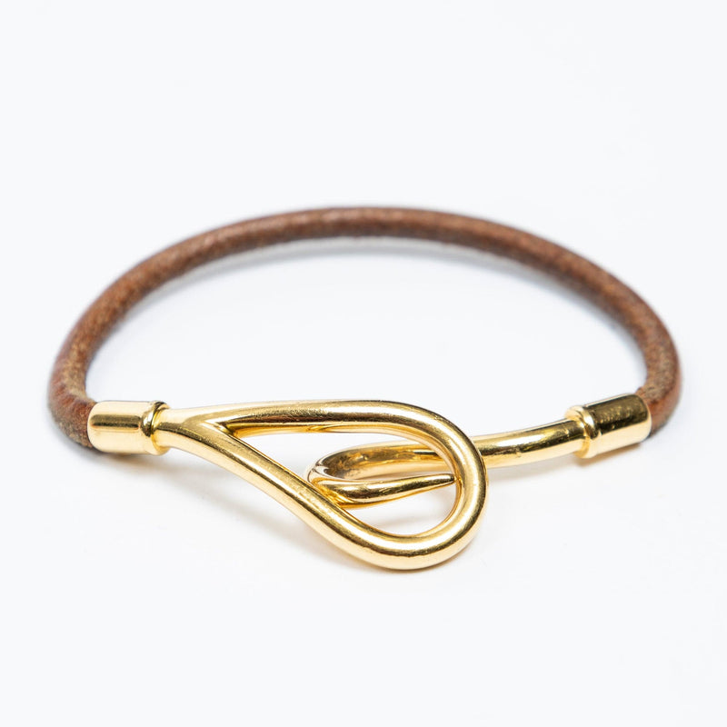 Hermès Hermès Jumbo Hook Single Tour Brown Calf Leather bracelet -AWL2324