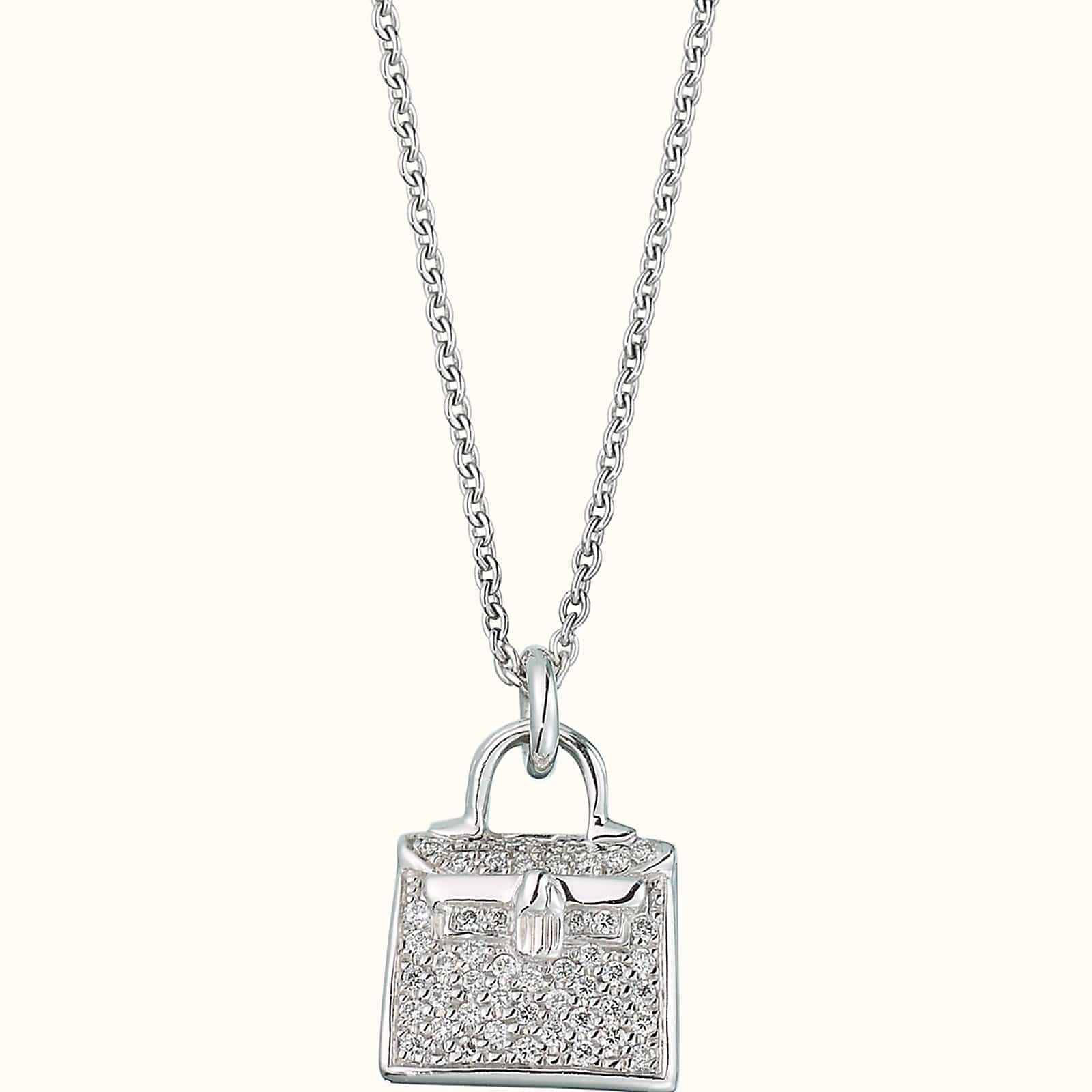 Hermès Hermes Kelly Amulette Pendant Diamonds White Gold SKC1180