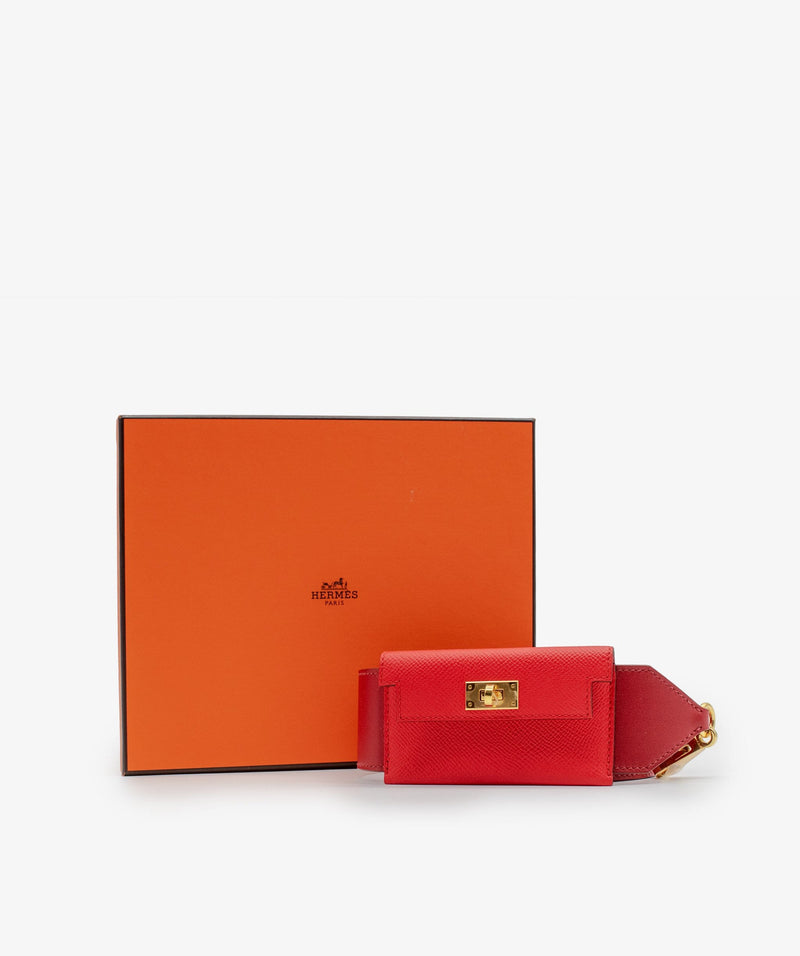 Hermès Hermes Kelly Pocket Bag Strap Red Epsom Swift RJL1017