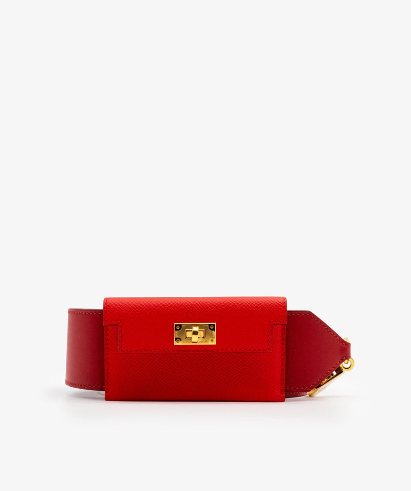 Hermès Hermes Kelly Pocket Strap Red