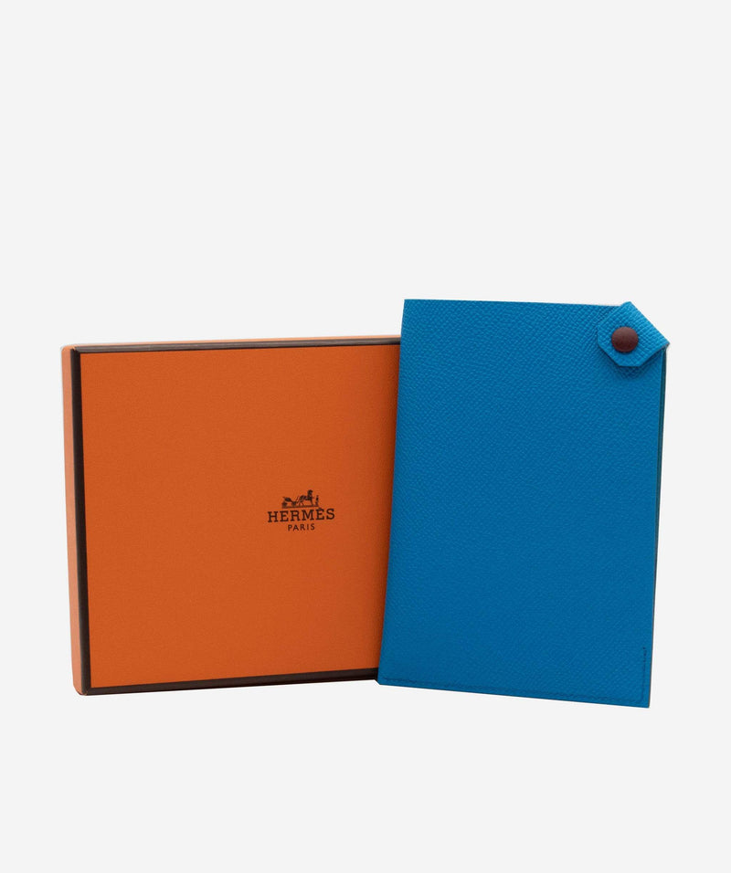 Hermes Passport Holder Blue – LuxuryPromise