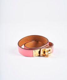 Hermès Hermes Pink Kelly Bracelet GHW