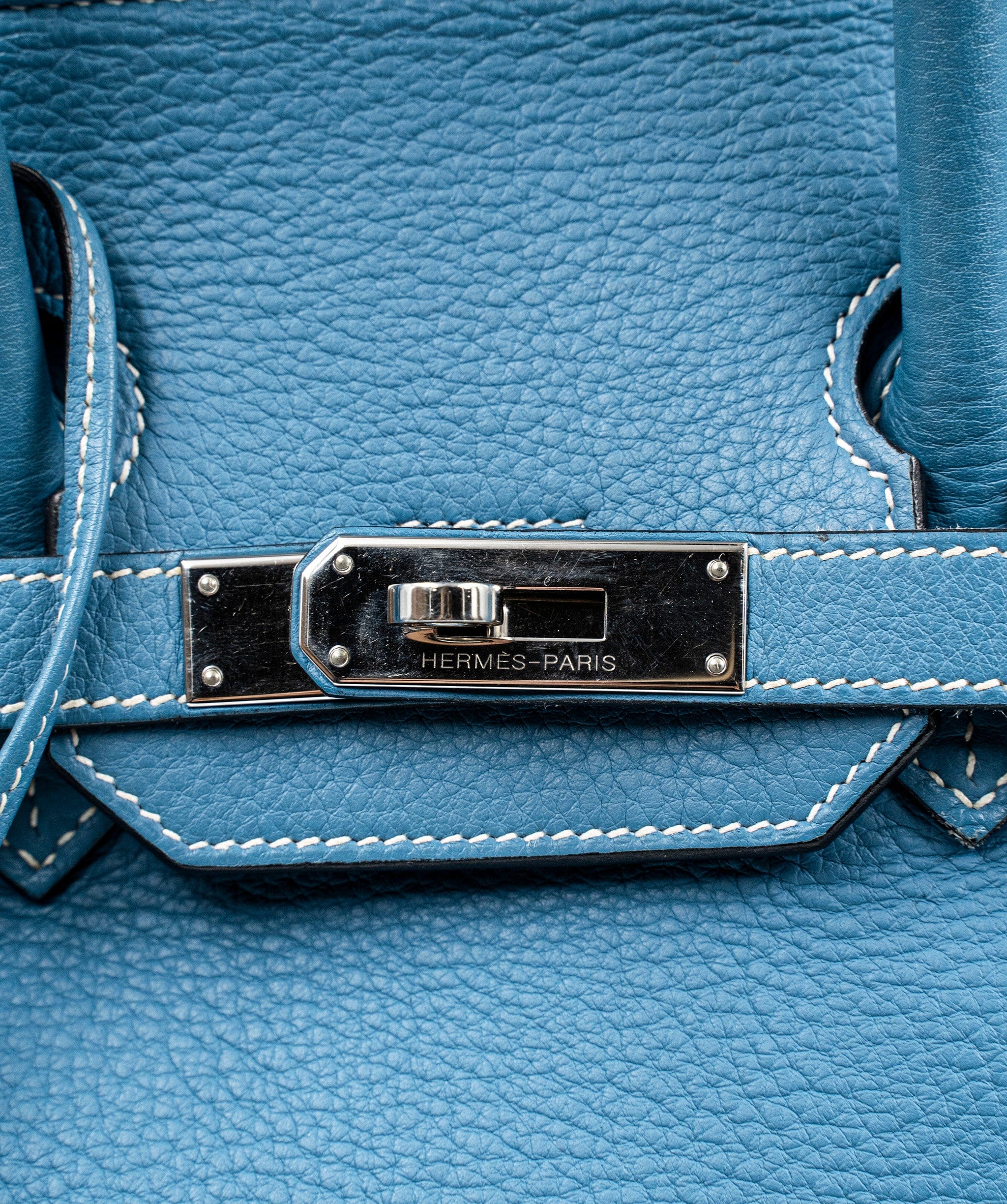 Hermès Preloved Hermes Birkin 35 Blue Jean with PHW - AWL4141