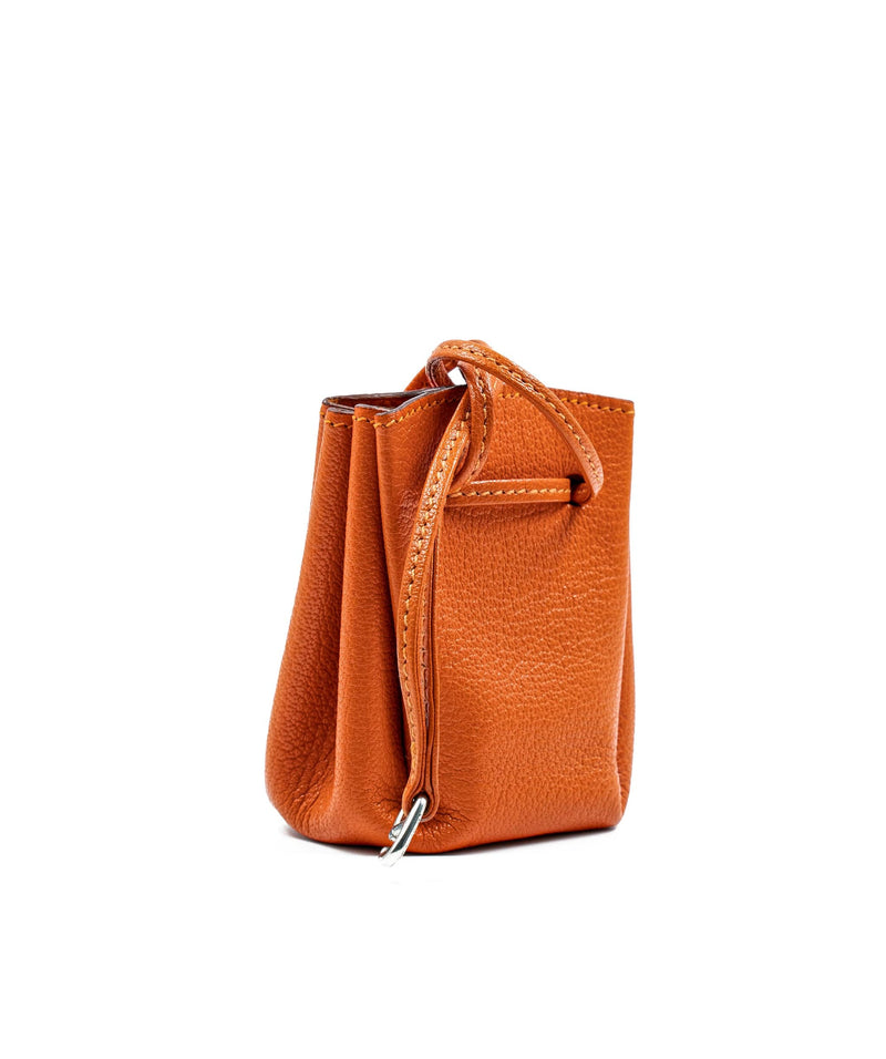 Hermes Vespa Orange Leather Pouch / Bag Charm - AWL4145 – LuxuryPromise
