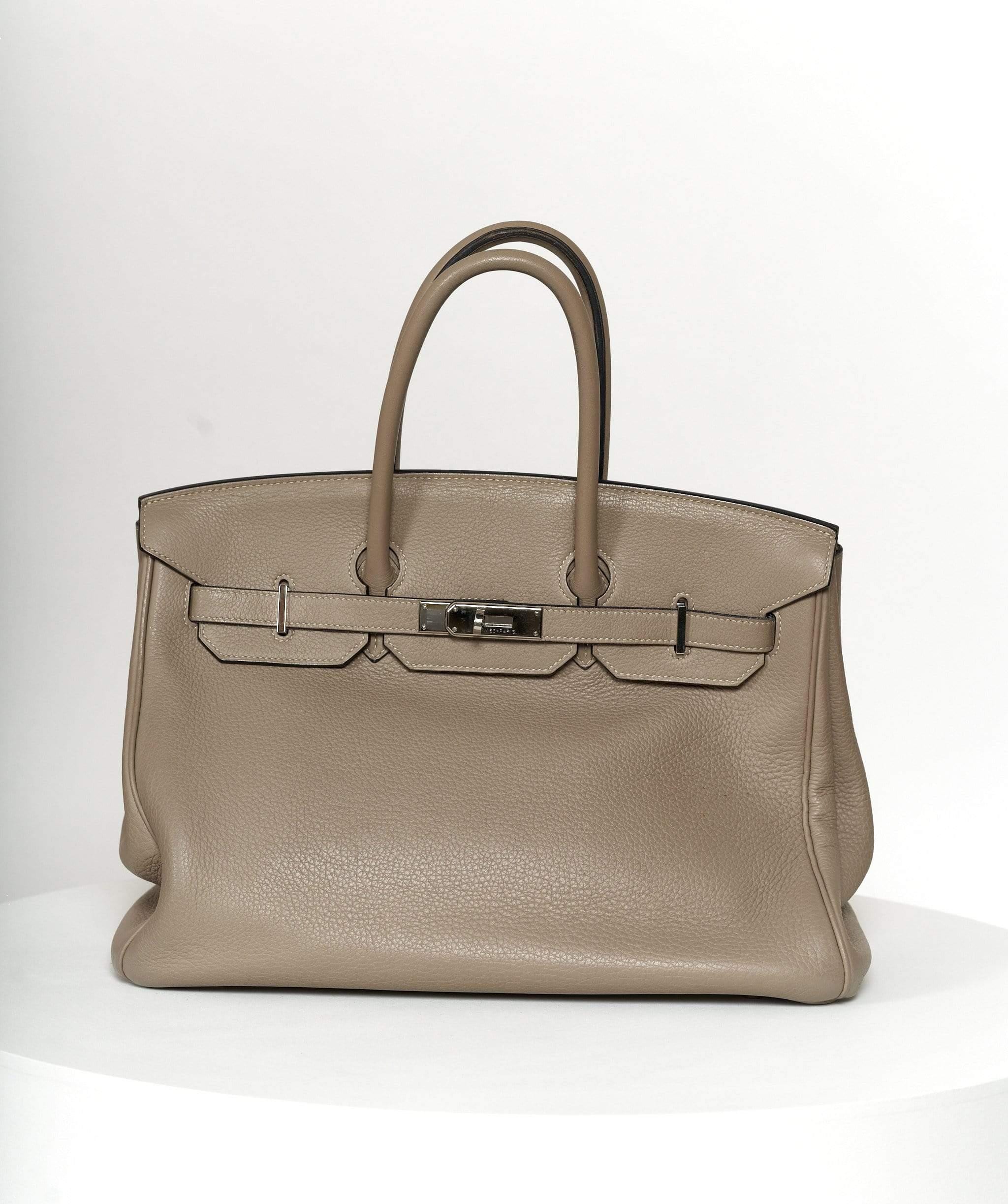 Hermès Copy of Hermes Birkin 35 Gris T clemence PHW