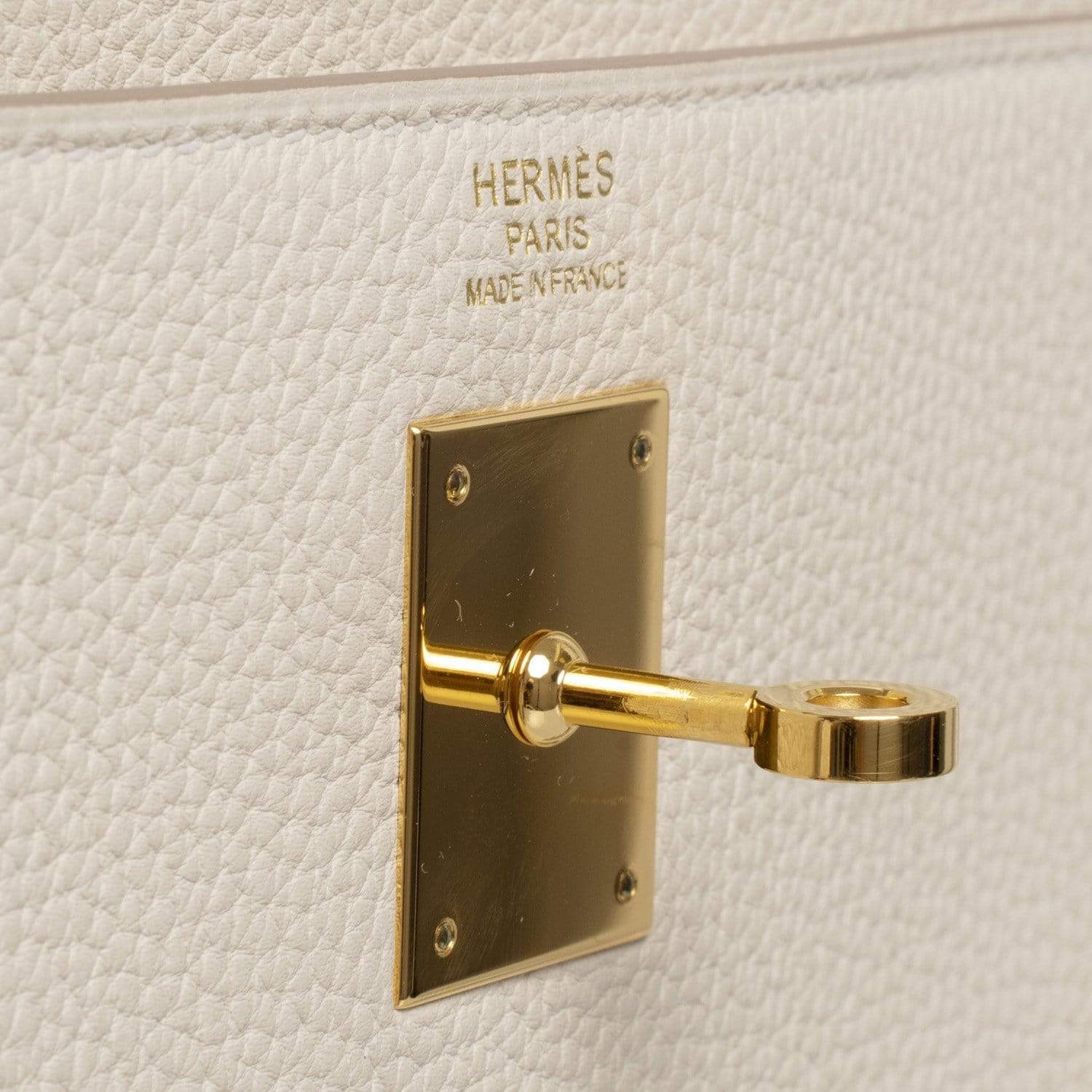 Hermès Hemes Kelly 32 Craie Kelly Togo Gold Hardware - ASL1607