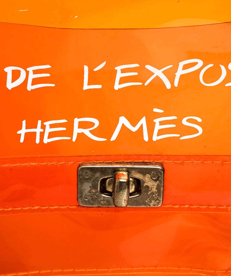 Hermès Hermès 1998 Souvenir Orange Vinyl Clear Kelly - AWL2023