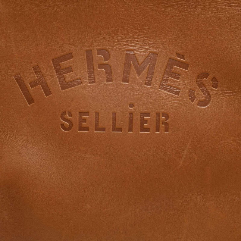 Aline leather handbag Hermès Gold in Leather - 31543365