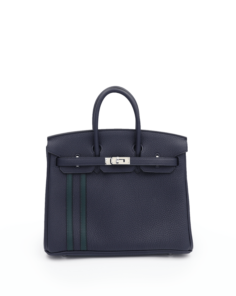 Hermes birkin top navy blue