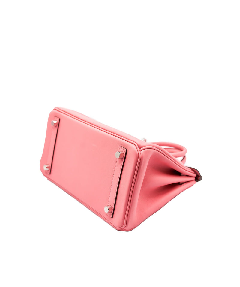 Hermes Birkin 25cm Bag Pink Swift Silver Hardware $2585 - Nadine Collections
