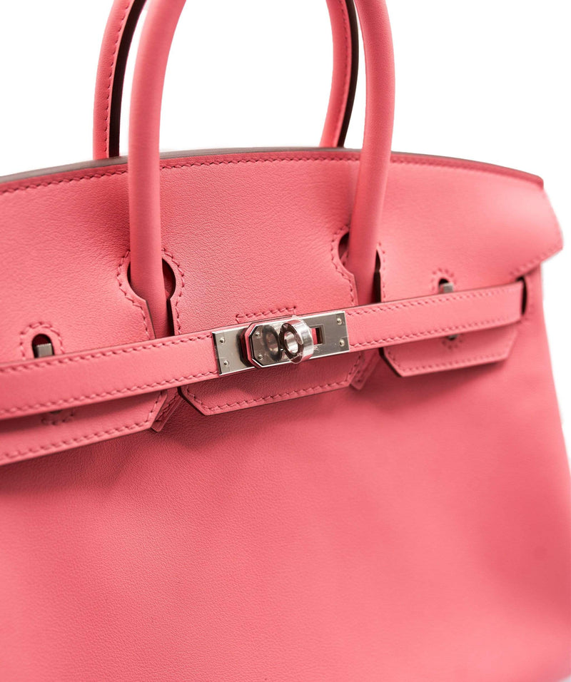 Limited Edition Rose Tyrien and Rouge Vif Ostrich Touch Birkin 25