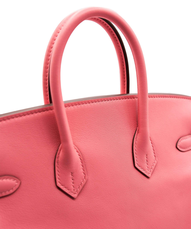 Clients order a rose pink ostrich Birkin25! It's so gorgeous color! #f