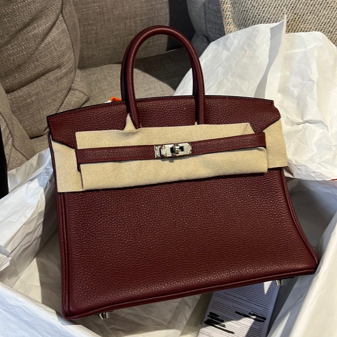 Hermès Hermes birkin 25 rouge H togo leather ASL4336