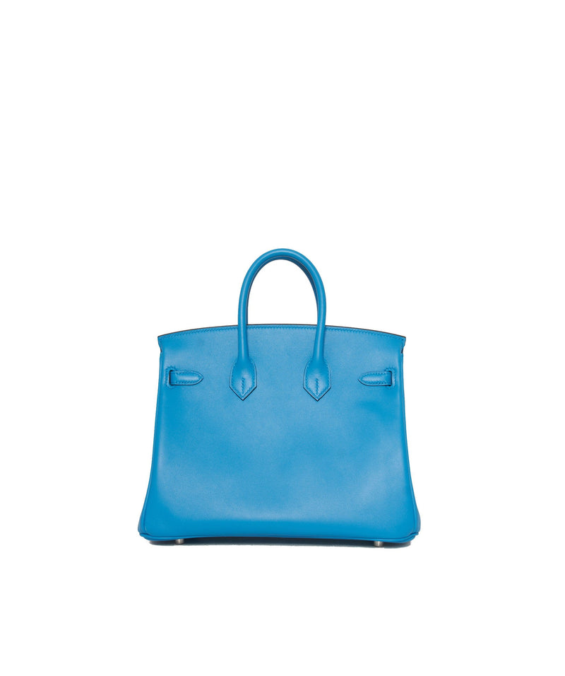 Hermès Hermes Birkin 25 Veau Swift Bleu Frida Bag - ADL1336