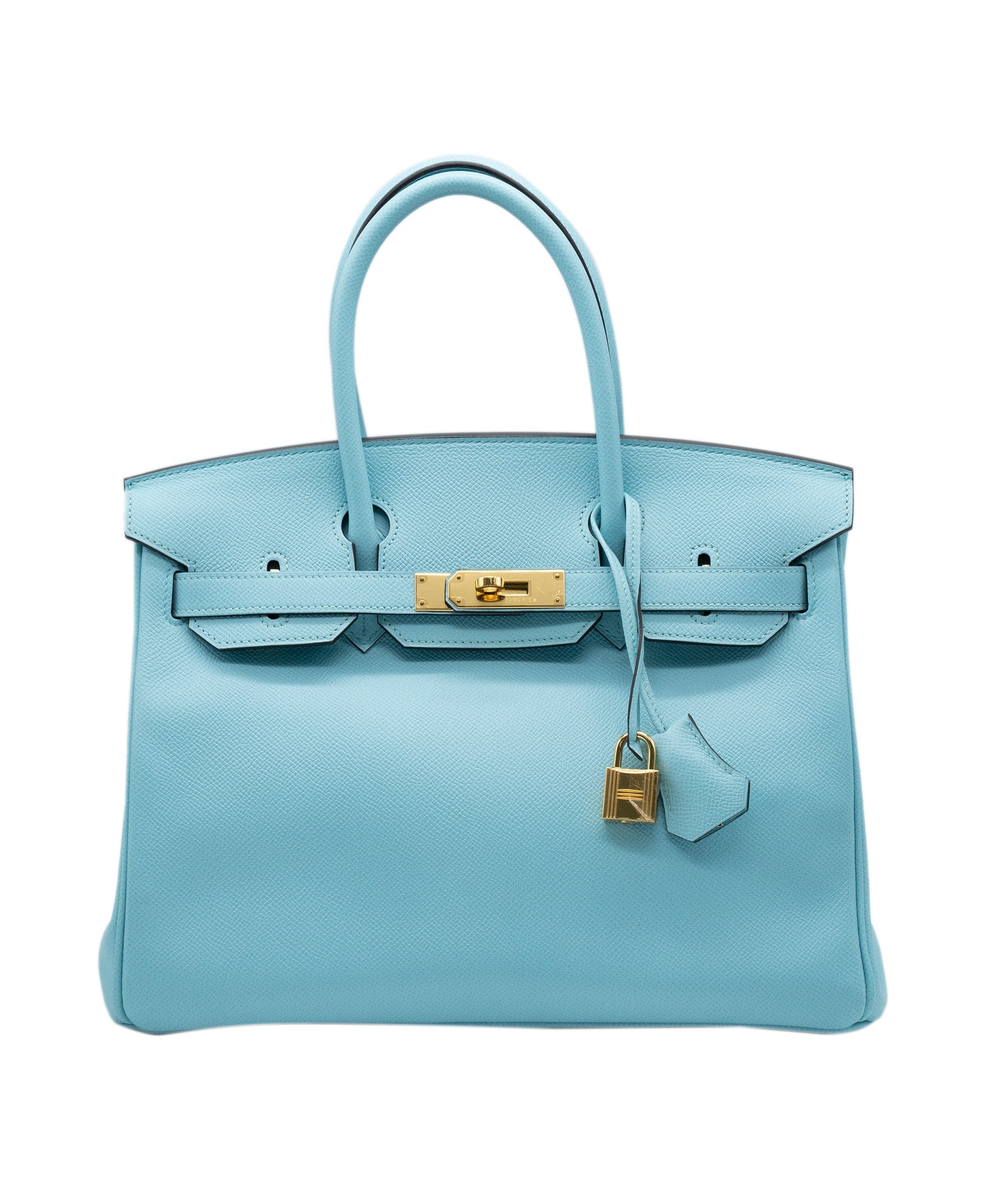 Hermès Hermes Birkin 30 Blue Atoll Epsom GHW #T SKL1448