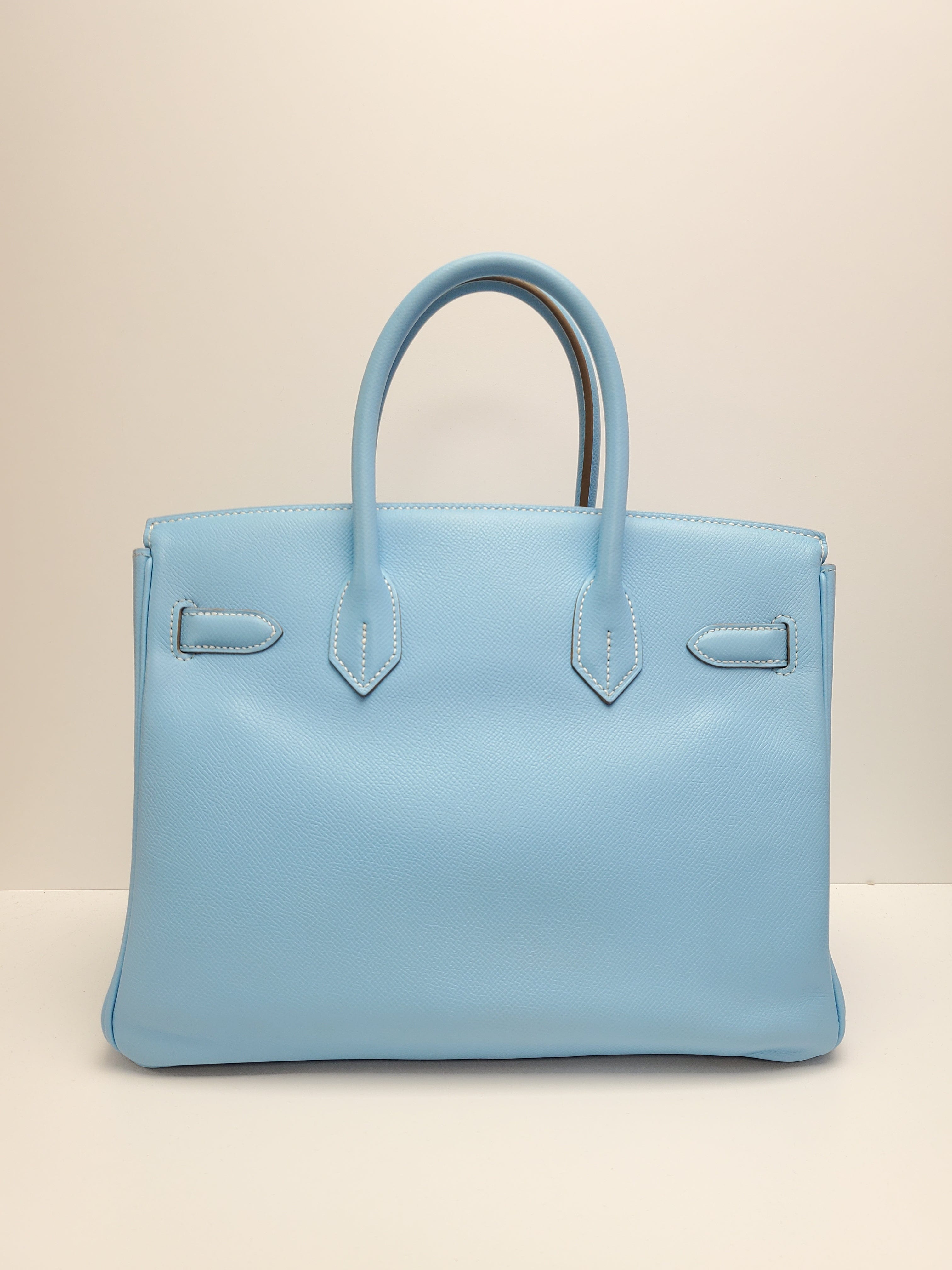 Hermès Hermes Birkin 30 Candy Blue Celeste / Mykonos Epsom PHW #O SKL1234