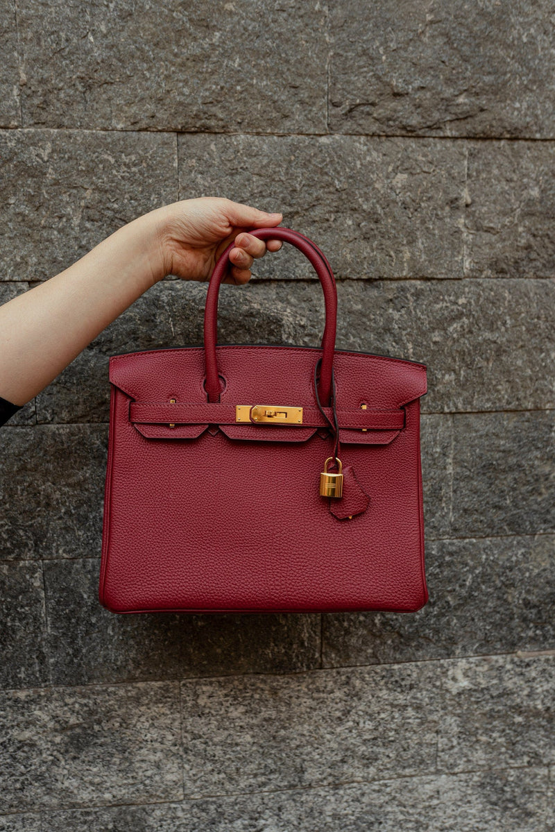 B30 Clémence Rouge Grenat GHW  Bags, Hermes bag birkin, Luxury bags