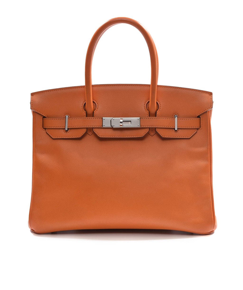 Hermes Birkin 30 Orange Epsom PHW SKL1145 – LuxuryPromise