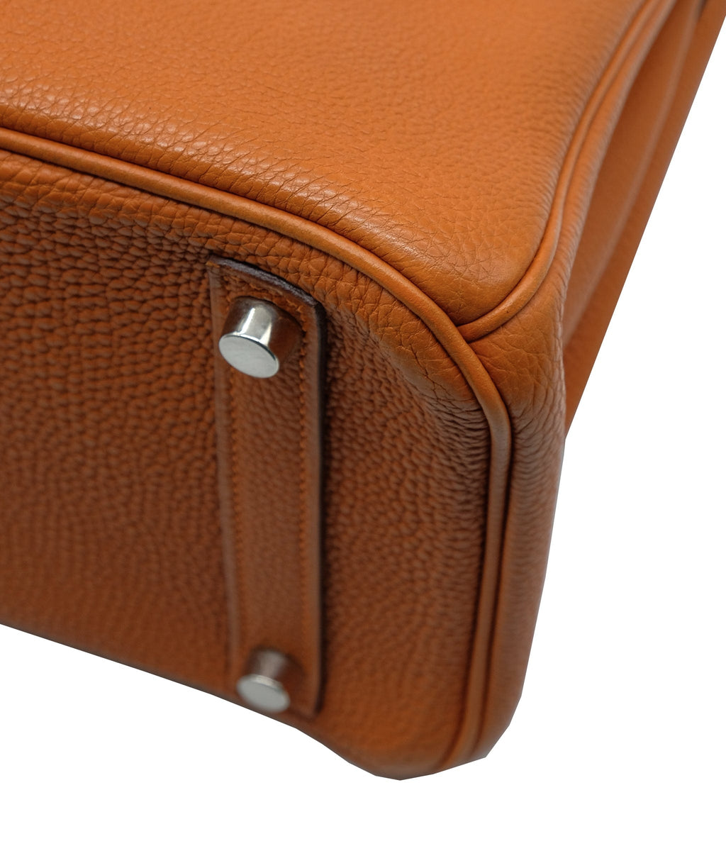 Perfect Hermes HERMES Birkin 30CM 93 Orange Togo Full handmade -  lushenticbags