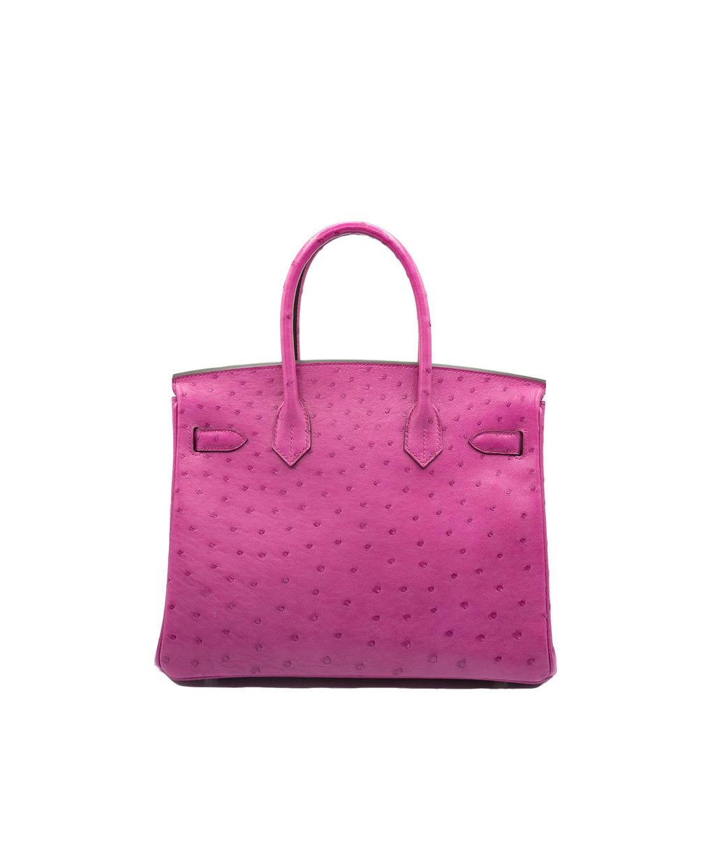 Hermes pink outlet ostrich birkin bag