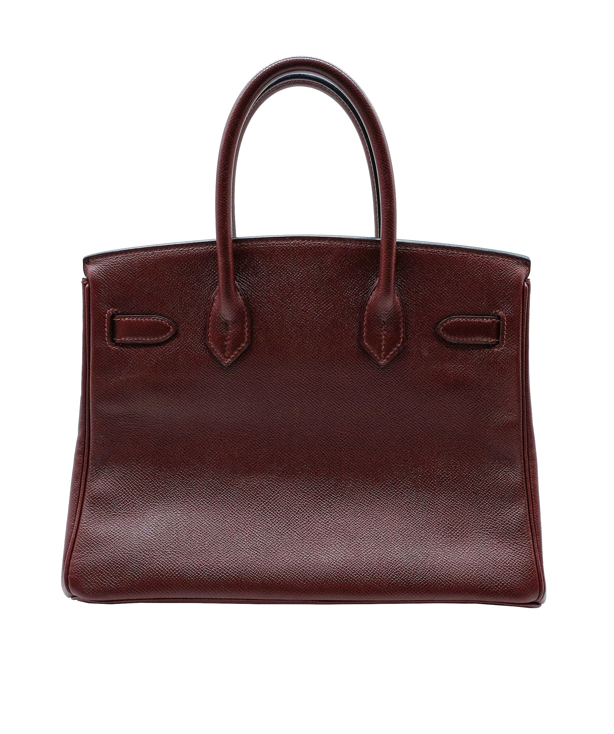 Hermès Hermes Birkin 30 Rouge H Couchevel GHW #B SKL1550