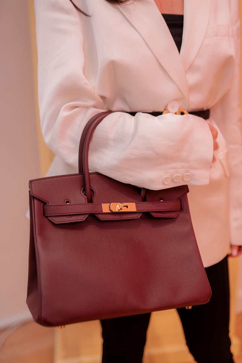 Hermes Birkin 30 Rouge H Epsom with GHW. A stamp ADC1180 – LuxuryPromise