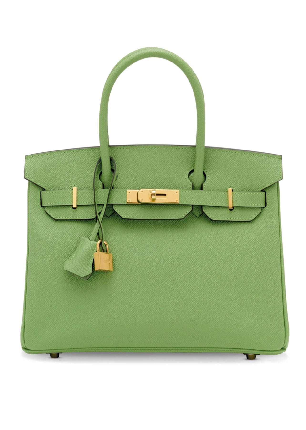 Hermès Hermes Birkin 30 Vert Criquet Epsom GHW #Y SKL1321