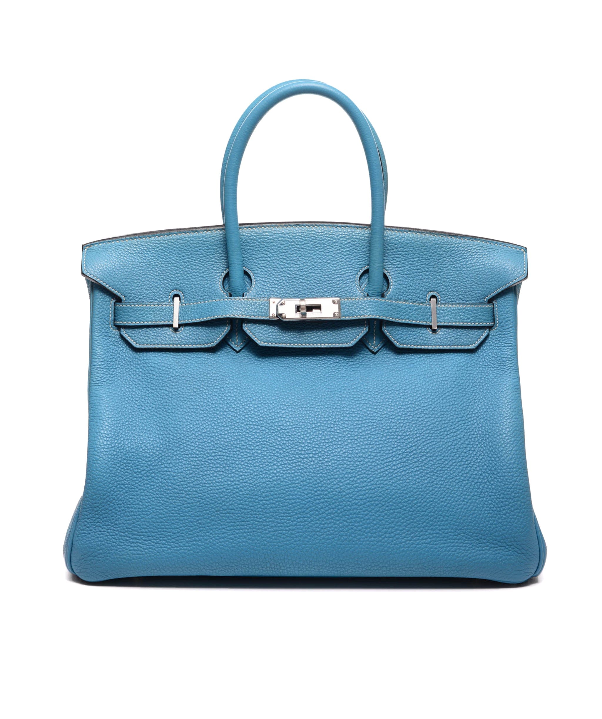 Hermès Hermes Birkin 35 Blue Jean Togo Phw #H SKL1214
