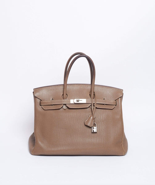 Hermès Birkin 35 Etoupe Taupe Bag PHW – Reeluxs Luxury