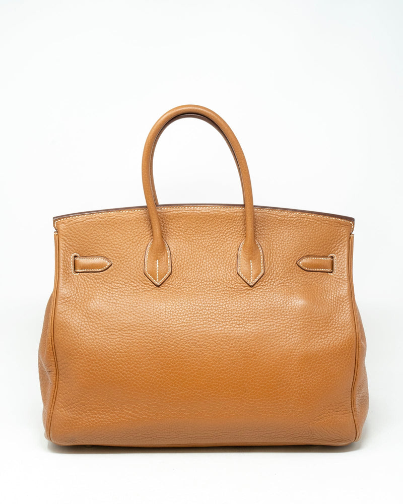 Birkin 35 cheap gold togo